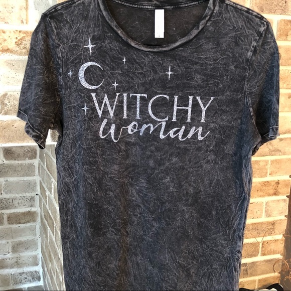 Witchy Woman graphic tee black t-shirt Halloween - Picture 5 of 8